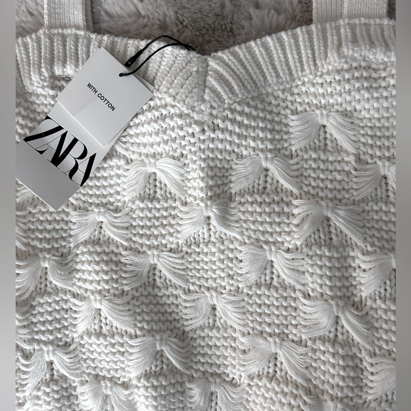 Zara White Knit Top - Picture 5 of 5
